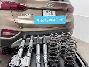 Hyundai Santafe 2020 Phuộc giảm xóc bị xì dầu - Tiện thể nâng cấp lên hệ thống Phuộc giảm xóc cao cấp NeoTech - Made in Korea .