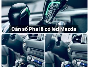Cần Số Pha Lê có led lắp đặt ZIN cho Mazda