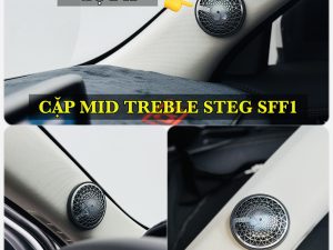 Độ loa xe Mazda CX5 - Mazda CX8 với loa Mid - Treble STEG SFF1