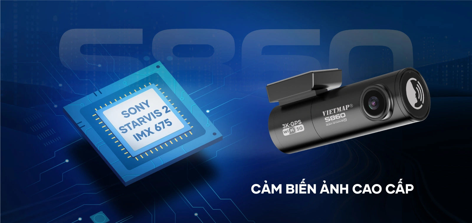 CAMERA HÀNH TRÌNH VIETMAP S860 | CẢNH BÁO GIAO THÔNG - TẶNG VIETMAP LIVE PRO BẢN QUYỀN - Image 3