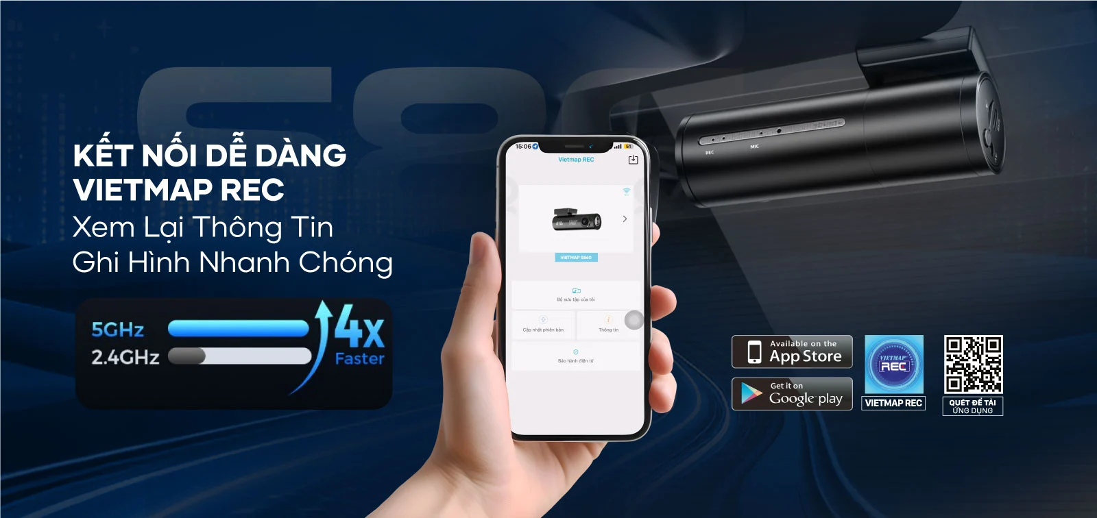 CAMERA HÀNH TRÌNH VIETMAP S860 | CẢNH BÁO GIAO THÔNG - TẶNG VIETMAP LIVE PRO BẢN QUYỀN - Image 5