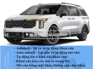 AUTOLOCK KIA CARNIVAL đi ra xa tự khoá, tự lên 4 kính khi quên, lại gần tự mở
