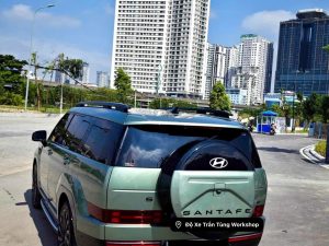 Độ Hộp Cốp Phía Sau Lốp Dự Phòng – Phong Cách Land Rover cho Hyundai SantaFe All New 2024-2025
