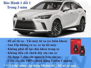 Đề Nổ Khởi Động Xe Từ Xa Lexus RX350, RX450, LX570 qua chìa zin 100%