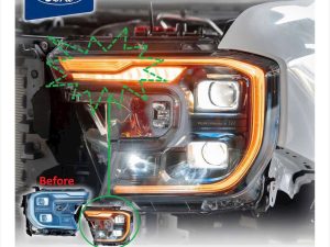 Alternative view of Led C (vàng) Mí Daylight Matrix Ford Raptor + Coding xinhan không tắt đèn Daylight
