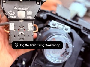 Alternative view of Mazda CX-5 IPM 2024 (Form Đèn 2023-2025) Nâng Cấp Bi Laser Aozoom Jaguar An Toàn Đi Đêm & PPF Bảo Vệ Đèn