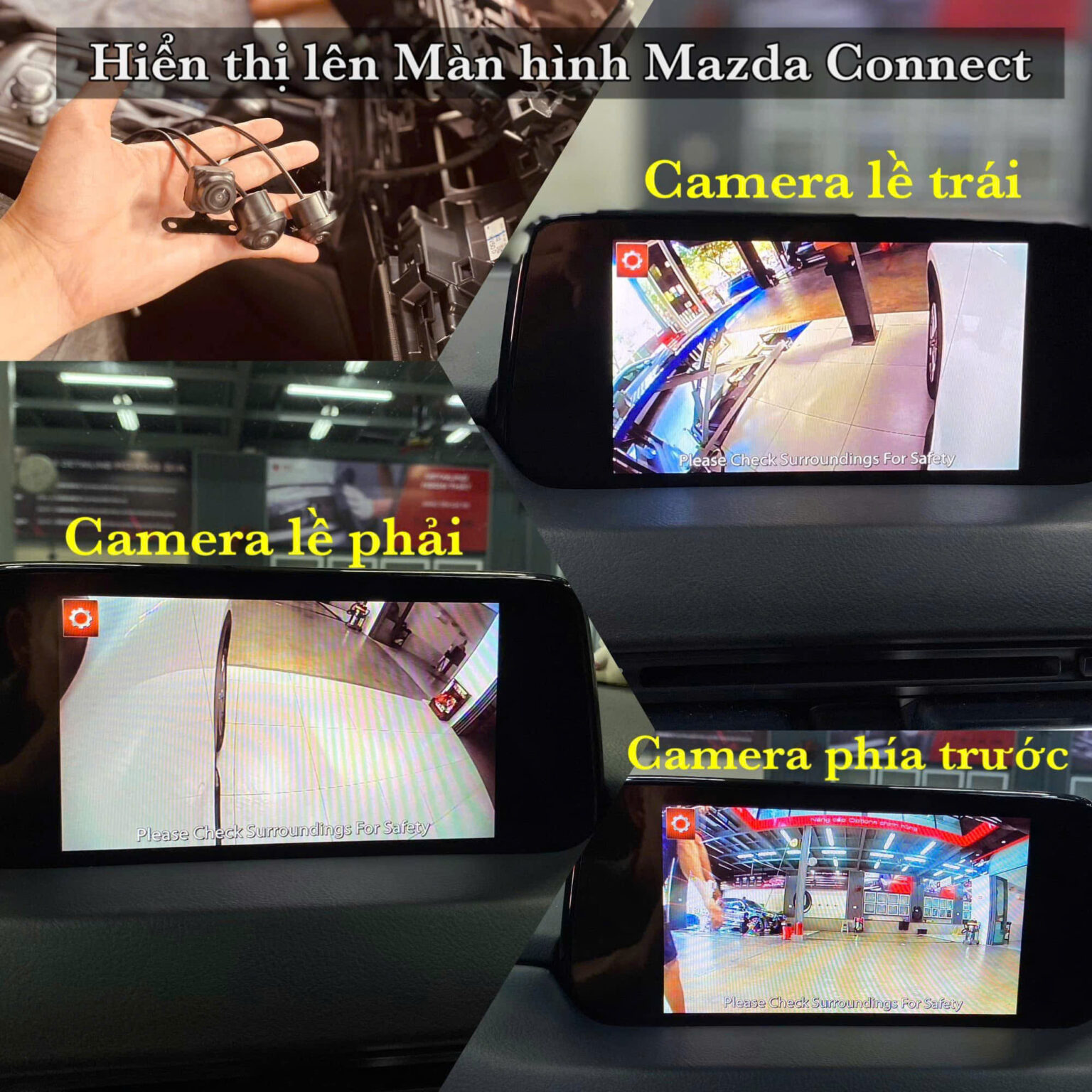 CAMERA TOÀN CẢNH TÍCH HỢP ÁP SUẤT LỐP LÊN MÀN HÌNH ZIN MAZDA CX3 – GIẢI PHÁP TĂNG KHẢ NĂNG QUAN SÁT AN TOÀN, GIÁ HỢP LÝ - Image 4